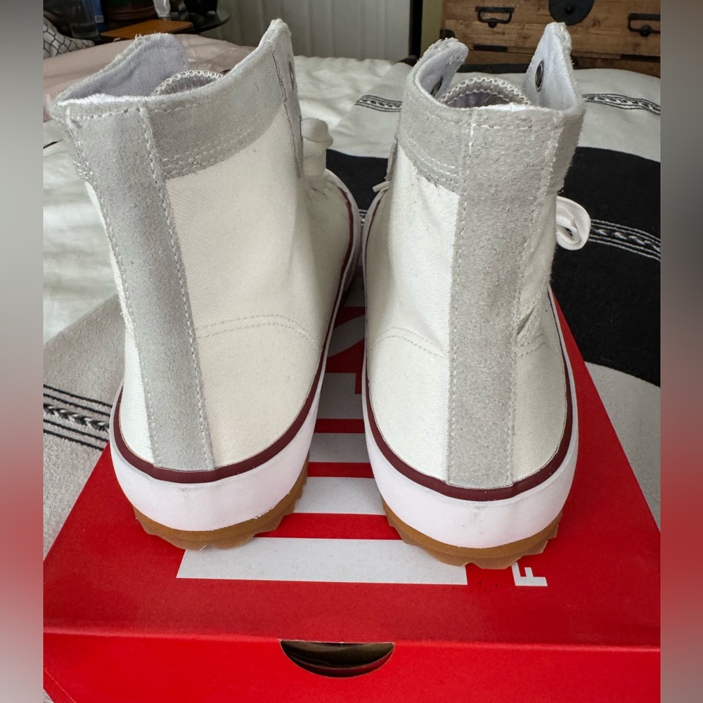 Diesel Men's White Hightop Sneakers size 12 - Picture 7 of 9